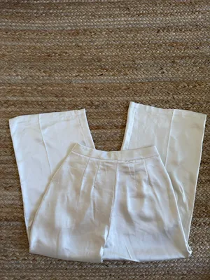 The Noli Shop Women's Cream Sequin Crop Top & High-Waist Pants Set thumbnail 5