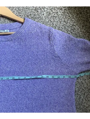 Pink Clover Lavender Crewneck Sweater Comfy Soft Purple 2X thumbnail 5