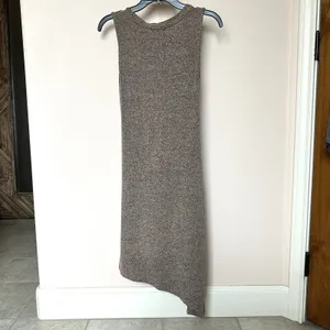 Altard State Dress Sm Asymmetrical Front Twist Pullover Heathered Tan Party Alt thumbnail 3