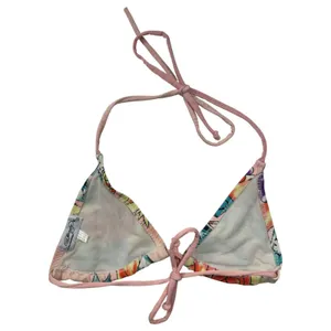 Ed Hardy Vintage 90s Love Floral Tattoo String Triangle Bikini Set Size Small thumbnail 3