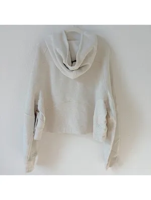 Lululemon Scuba Oversized Half Zip Hoodie Heathered Bone Gold Size XL / XXL New thumbnail 2