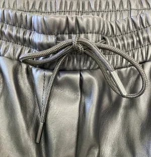 Bebe Faux Leather Black Jogger Pants thumbnail 3