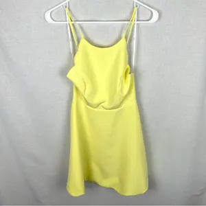 Lulus Play On Curves Light Yellow Backless High Neck Dress thumbnail 2