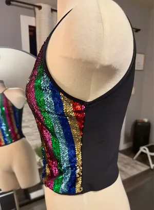 Miley + Molly Sequin Halter Top thumbnail 5