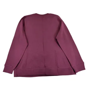 Duluth Trading Womens XXL Burgundy Cotton Rib Crewneck‎ Sweatshirt Pockets 20929 thumbnail 2