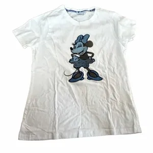 Disney White Tee with Blue Minnie Mouse Print thumbnail 1