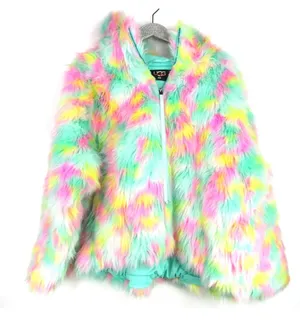 Ugg Clove Faux Fur Jacket lemon lime Aura oversized è thumbnail 2