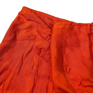 Free People NWT Knotted Mini Skirt Womens Size 8‎ Orange Boho Beachy thumbnail 9
