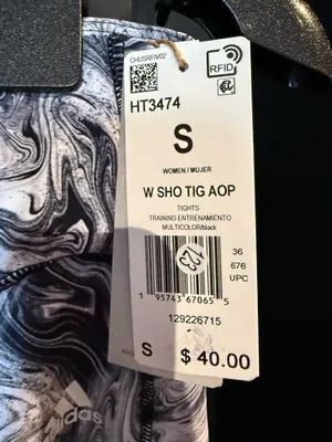 Women’s Adidas workout Tights size Small  thumbnail 2