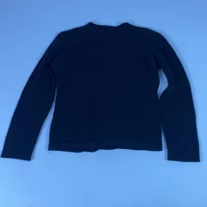 Gio Villani Sweater Womens Small Black Fine Merino Wool Crewneck Knit Made Italy thumbnail 5