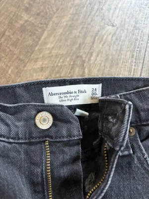 Abercrombie & Fitch 90’s Straight Black Jeans thumbnail 7