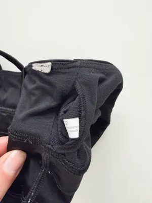 lululemon Energy Longline Bra - Shiny Black Size 2 thumbnail 5