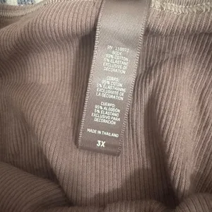 SKIMS Size 3X Cotton Rib Camisole Umber AP-CAM-0813 Plus Loungewear Tank top thumbnail 5