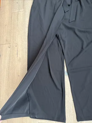 Halara High Waisted Tie Side Wide Leg Work Pants thumbnail 5