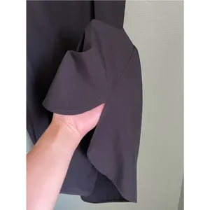 Club Monaco Minimalist 90s Spaghetti Strap Slip Mini Dress Size 8 M Black thumbnail 5