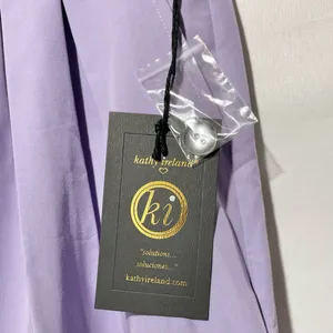 New Kathy Ireland Pleated Wide Leg Trousers Pants Wisteria Purple Size 12 thumbnail 20