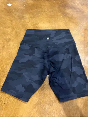 lululemon athletica High-Rise Black Camo Bike Shorts thumbnail 3
