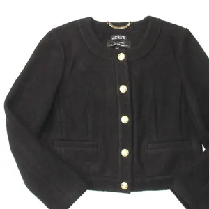 NWT J.Crew Louisa Lady Jacket in Black Italian Boiled Wool Blazer 8 thumbnail 3