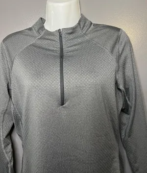 REI Co-op Pullover Womens Small Gray 1/4 Zip Mock Neck Long Sleeve Top Athletic thumbnail 1