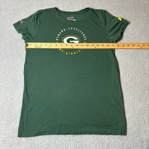 Green Bay Packers Shirt Womens‎ S Green Under Armour Combine Short Sleeve NFL thumbnail 6