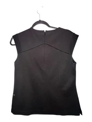 Ann Taylor Black Embellished Neck Sleeveless Top Size M EUC thumbnail 2
