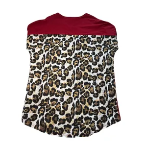 Gameday‎ Couture FSU Florida State Seminoles Leopard Glitter Top XS/S Oversized thumbnail 2