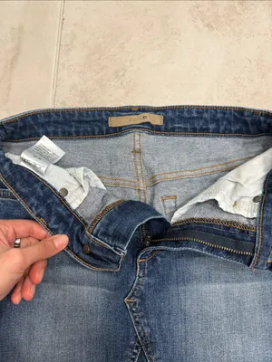 Joe's Jeans Denim Skirt Frayed‎ Mini Skirt Women's Size 25 thumbnail 3