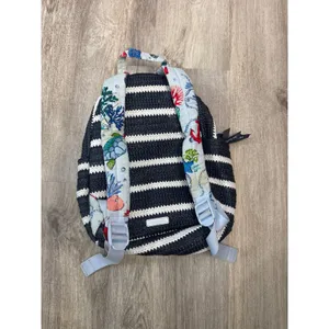 Vera Bradley‎ Straw Mini Backpack Anchors Aweigh Beachy Nautical Zip thumbnail 2