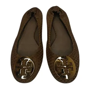 Vintage Tory brown Burch Flats sz 7.5 thumbnail 1