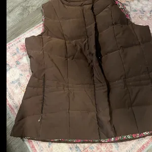 Lilly Pulitzer vintage brown vest size‎ small thumbnail 4