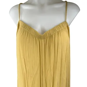 WeWoreWhat Women's Yellow Sleeveless Cami Camisole Wide Leg Romper Jumpsuit L thumbnail 5