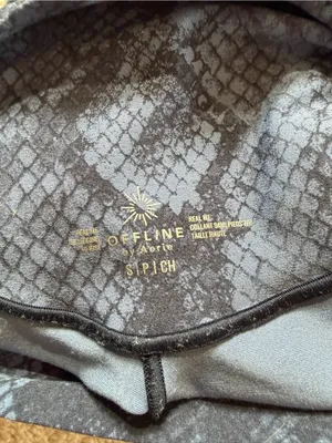 OFFLINE by‎ Aerie Real Me High Rise Snake Print Leggings Size Small thumbnail 3