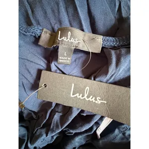 Lulus Learning to Fly Navy Halter Jumpsuit Large Coastal Casual thumbnail 8