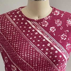 Vintage 1990s Coconut Girl Floral Top- Pink- Size Medium thumbnail 2