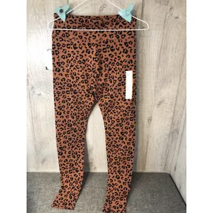Wild Fable Womens Leopard Print High-Rise Leggings Tan Black Small thumbnail 2