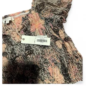Olive & Oak Olivaceous Y2K Smocked & Tiered Stretch Crop Top with Tie‎ thumbnail 5