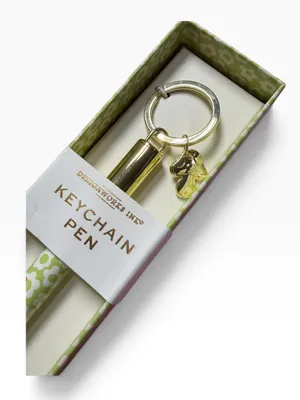 DesignWorks Ink “Stay Groovy” Daisy Keychain Pen with Mushroom Charm – New thumbnail 3