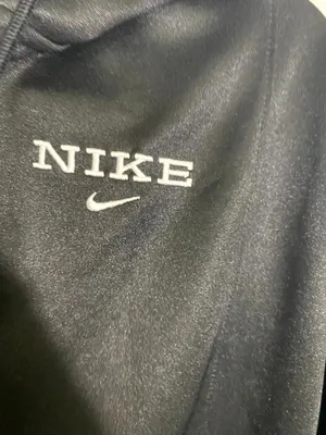 Nike Full Zip Hoodie Women’s Large Black Lightweight Track Jacket Swoosh Logo thumbnail 3