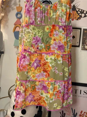 Morgan Taylor Intimates Floral Slip Dress — Size L thumbnail 3