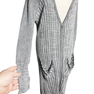 FREE PEOPLE Women’s Boho Slouchy Shadow Striped Button Front Cardigan thumbnail 3