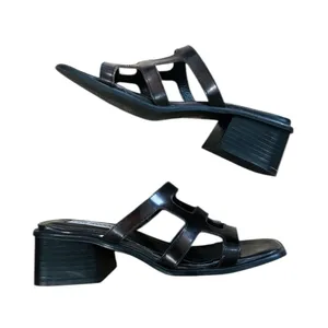 Steve Madden dark brown Leather Sandals Y2K thumbnail 2