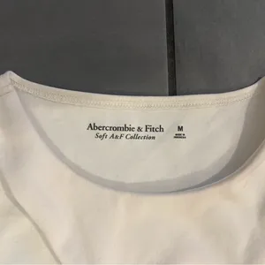 Abercrombie & Fitch Tank Bodysuit in White thumbnail 3