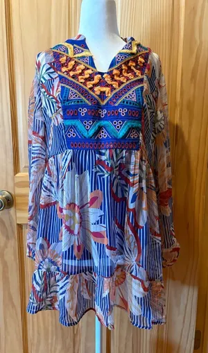Soft Surroundings Tory Tunic bohemian-style top women’s M thumbnail 1