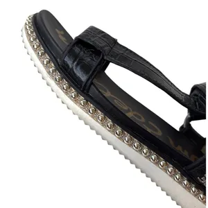 EUC Sam Edelman Leather Annalise Studded Sandals Black Size 6.5 thumbnail 3