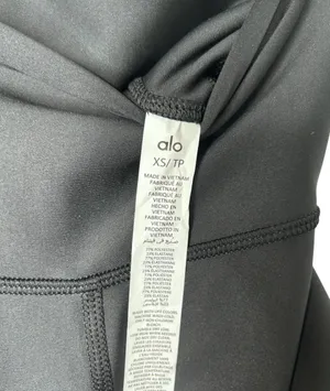 Alo NWT AIRLIFT HIGH-WAIST Airlift Black Leggings XS Full Length thumbnail 6