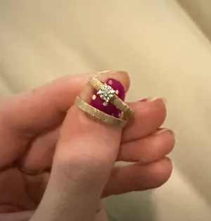 14k gold old wedding set Size 6 thumbnail 2