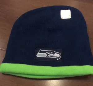 Seahawks Blue Knit and Fleece Cap thumbnail 1