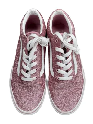 HTF: new Vans ✌︎︎ Old Skool Glitter Skate Shoe Sneaker ✌︎︎ Rose Gold Pink ✌︎︎ 7M thumbnail 10
