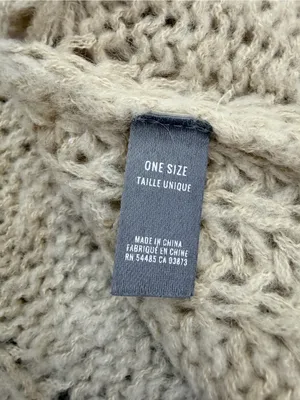 Aerie One Size Cream Cable Knit Open Front Cardigan Oversized Boho Sweater thumbnail 7