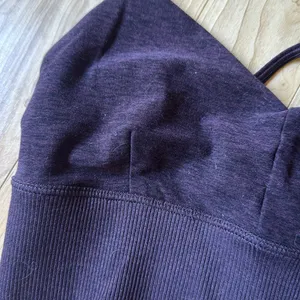 Alo Women's Dark Purple Bralette thumbnail 2